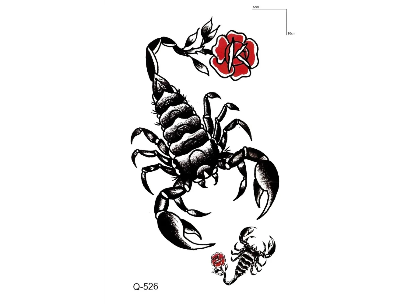 Akrep Mini Dövme Geçici Tattoo
