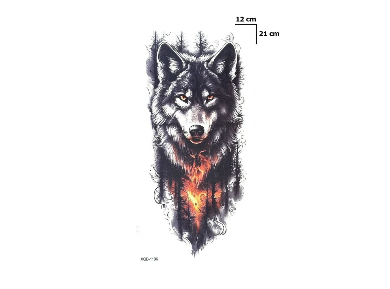 Alev ve Kurt Geçici Dövme Tattoo