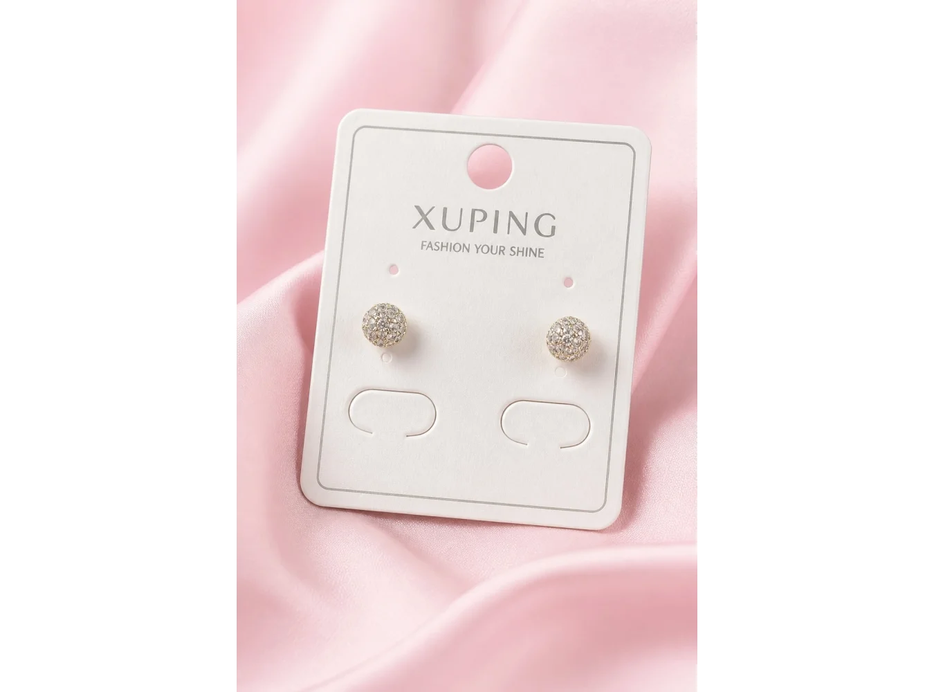 Altın Renk Taşlı Xuping Küpe (Çift)