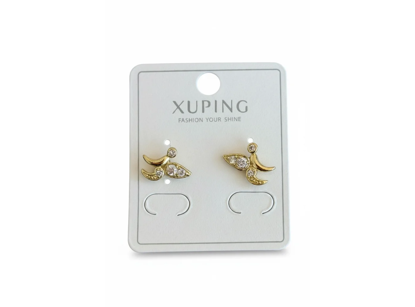 Altın Renk Taşlı Xuping Küpe (Çift)