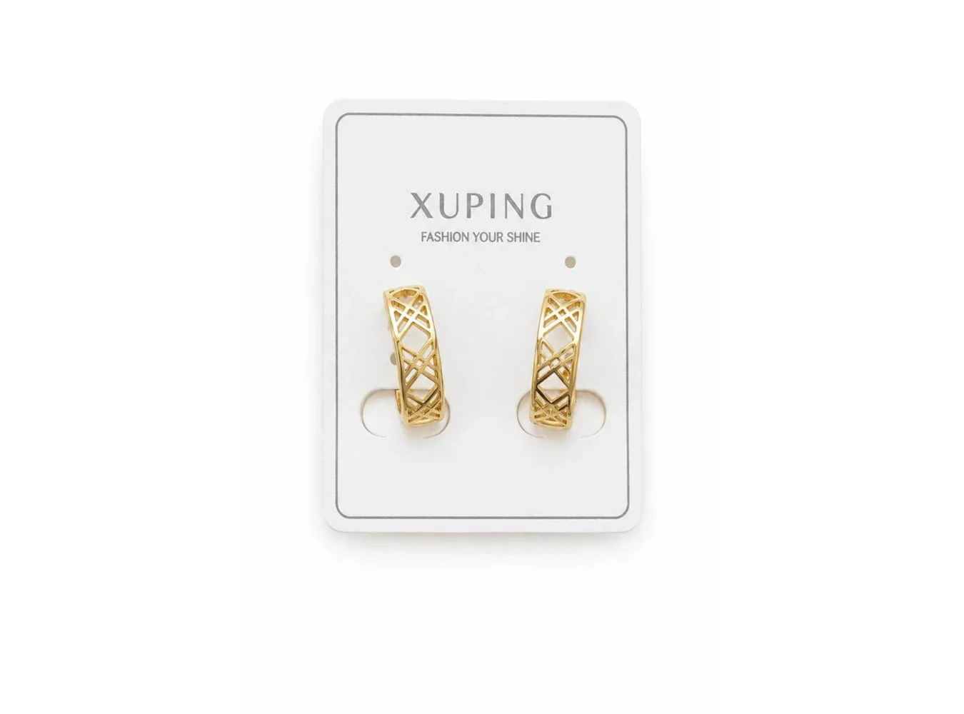Altın Renk Xuping Halka Küpe (Çift)