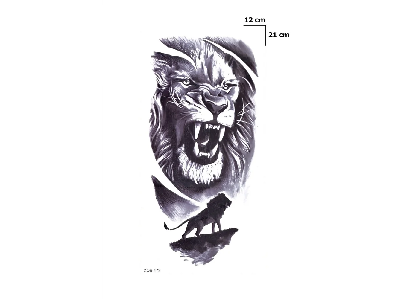 Aslan Dövme Geçici Tattoo