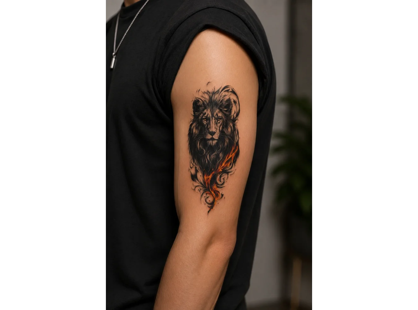 Aslan Dövme Geçici Tattoo