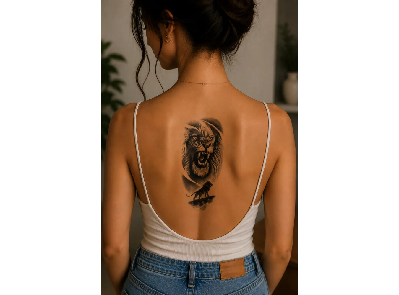 Aslan Dövme Geçici Tattoo