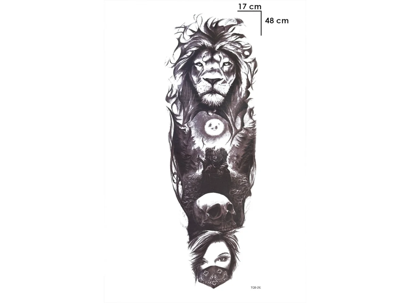 Aslan Kol Geçici Dövme Tattoo