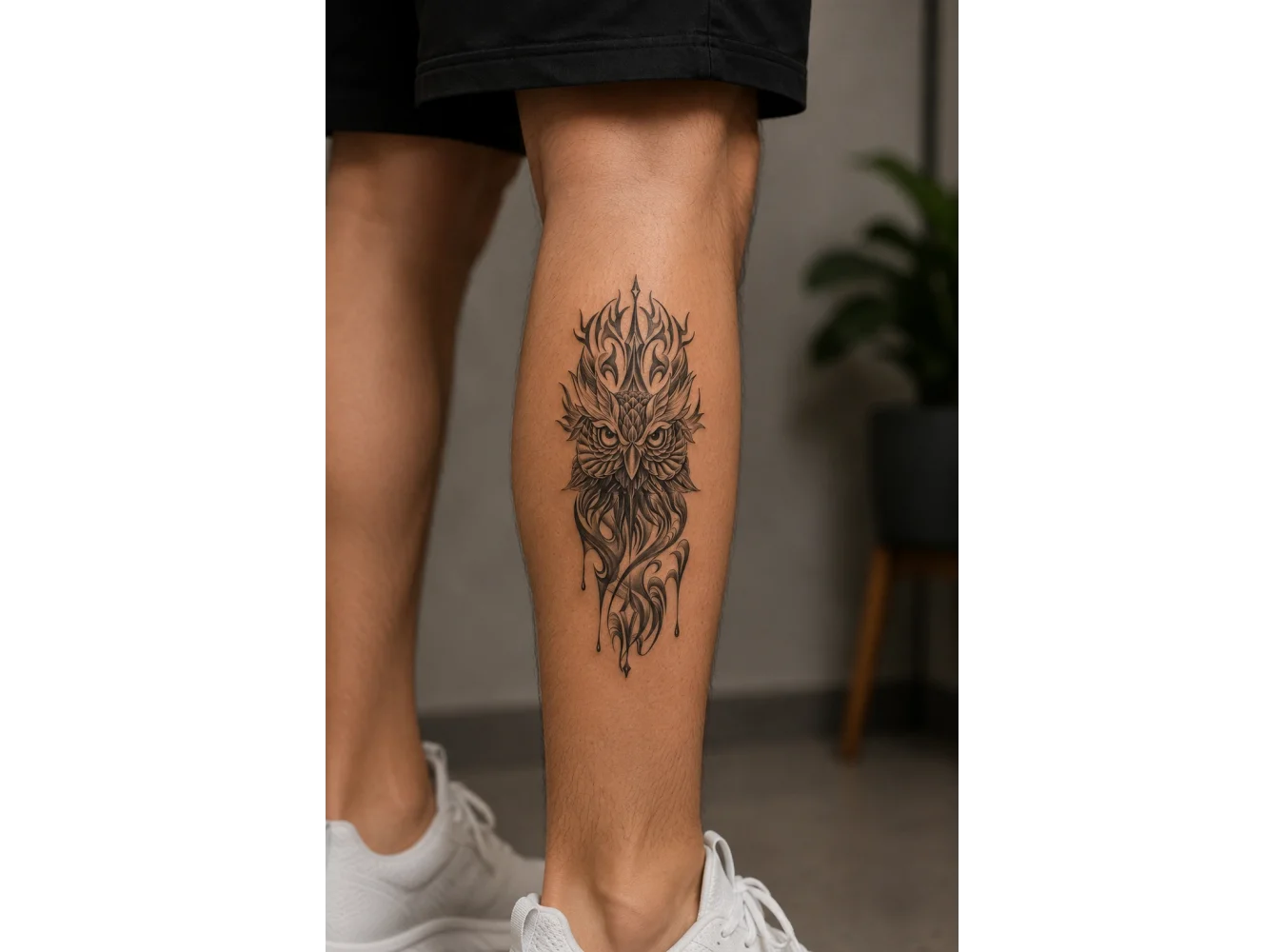Baykuş Dövme Geçici Tattoo