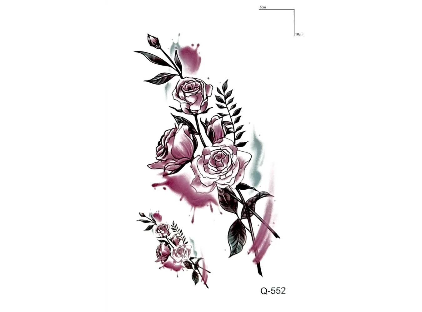 Çiçek Dalı Mini Dövme Geçici Tattoo