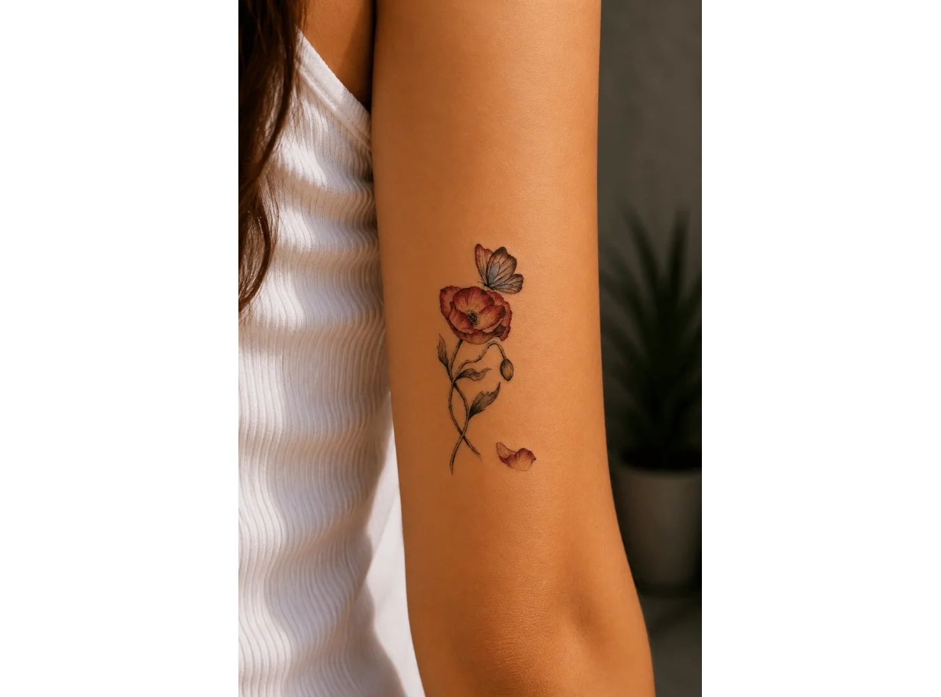 Çiçek Dövme Mini Geçici Dövme Tattoo