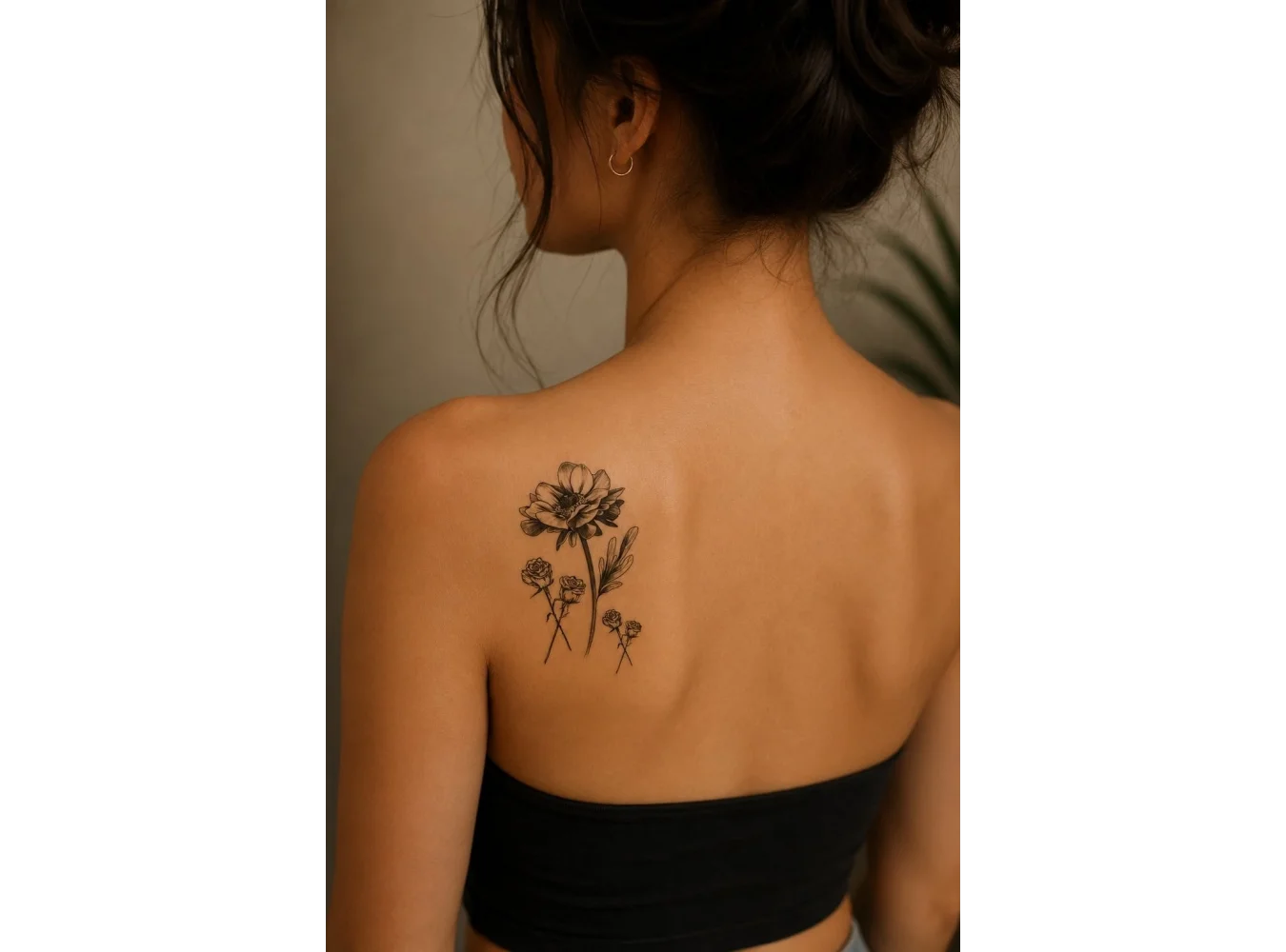 Çiçek Dövme Mini Geçici Dövme Tattoo