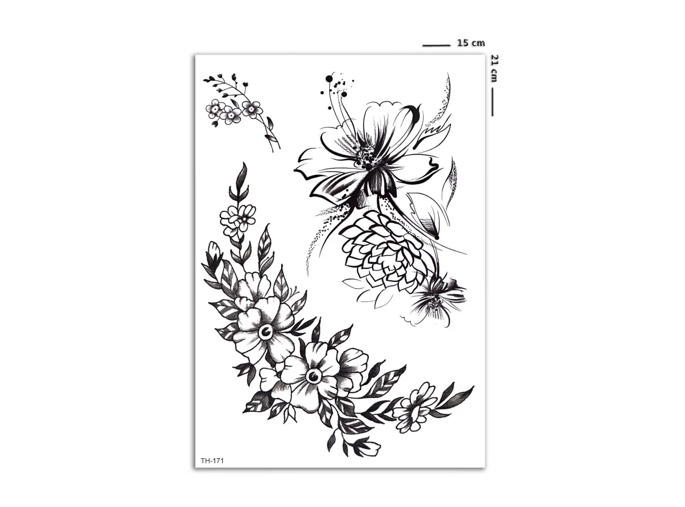 Çiçek Geçici Dövme Tattoo