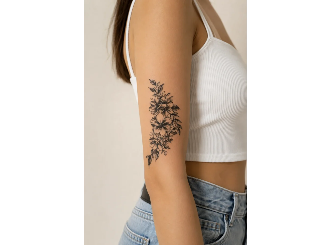 Çiçek Geçici Dövme Tattoo