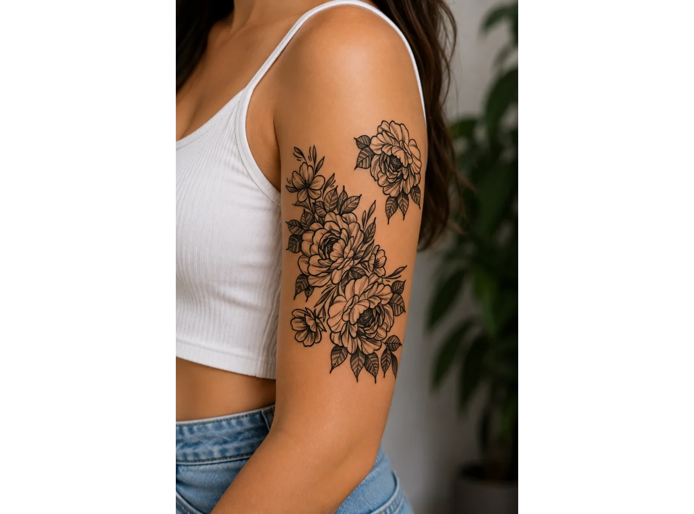 Çiçek Geçici Dövme Tattoo