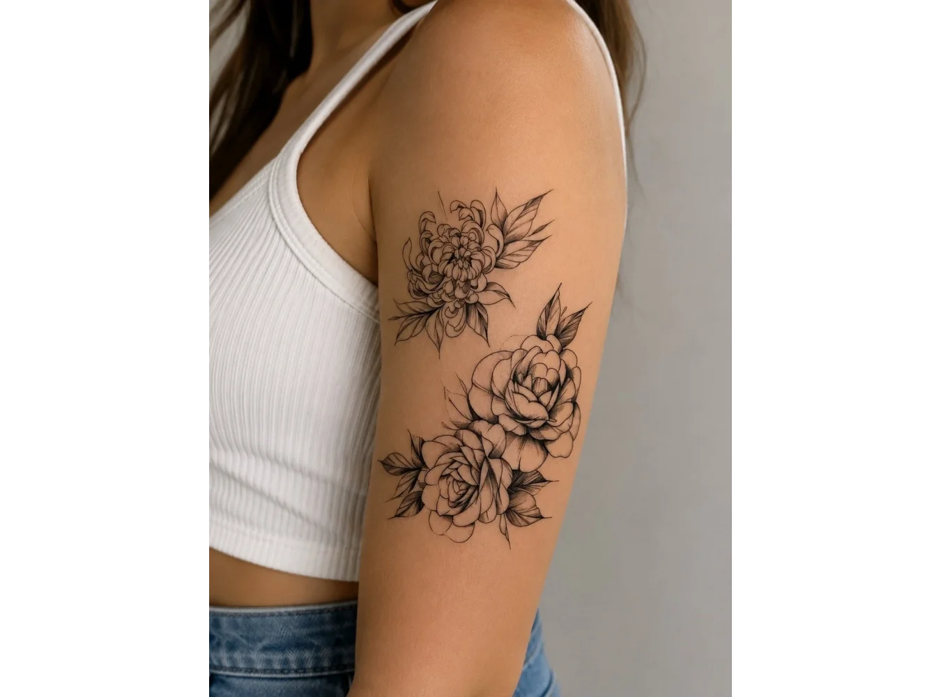 Çiçek Geçici Dövme Tattoo