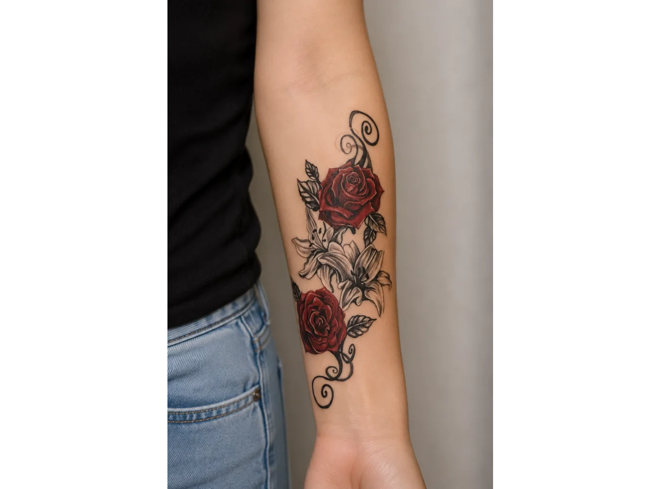 Çiçek Geçici Dövme Tattoo