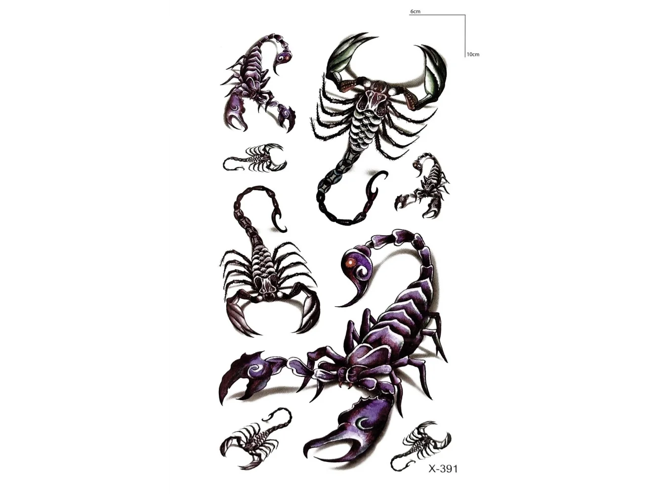 Çoklu Akrep Mini Geçici Tattoo
