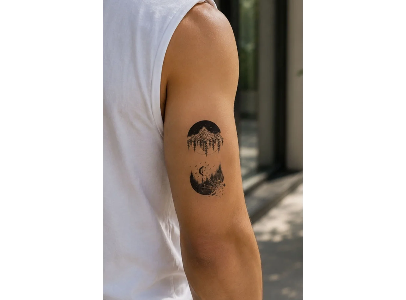 Dağ Mini Geçici Dövme Tattoo