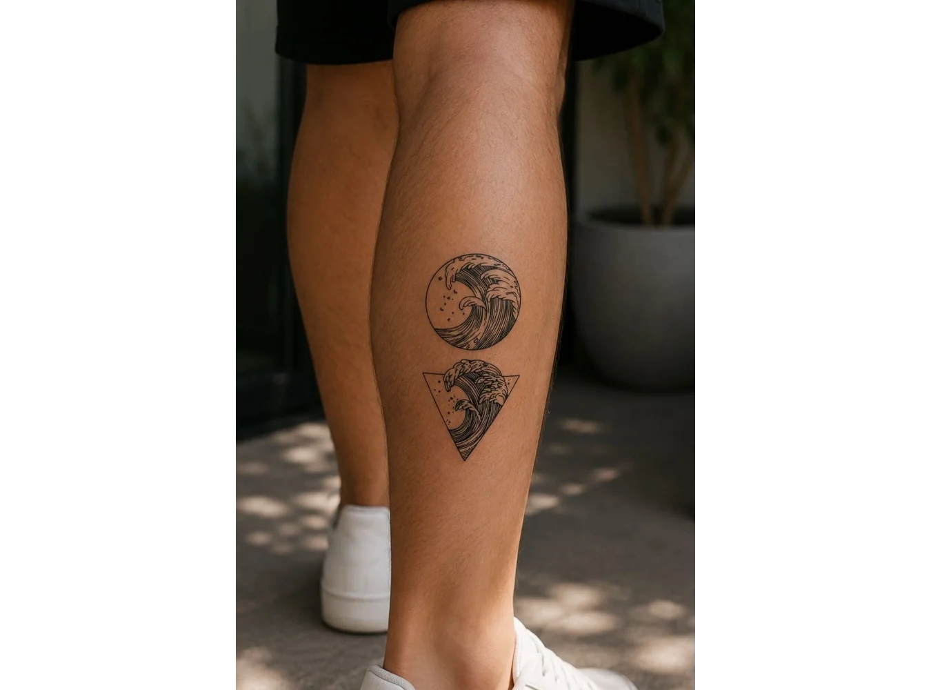 Deniz Dalgası Mini Geçici Dövme Tattoo