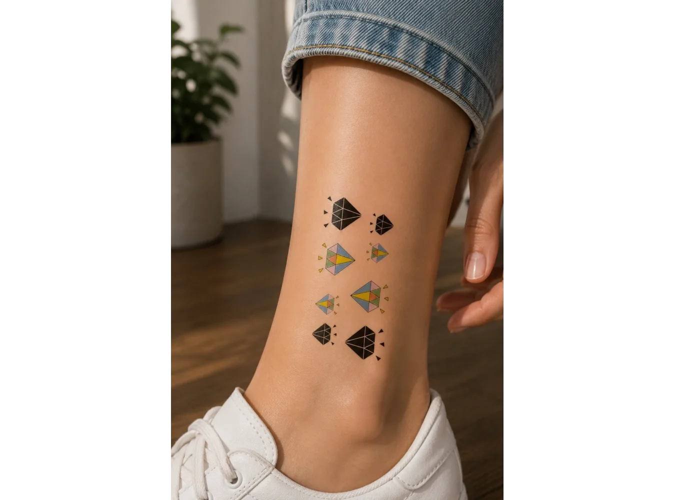 Elmas Mini Geçici Dövme Tattoo
