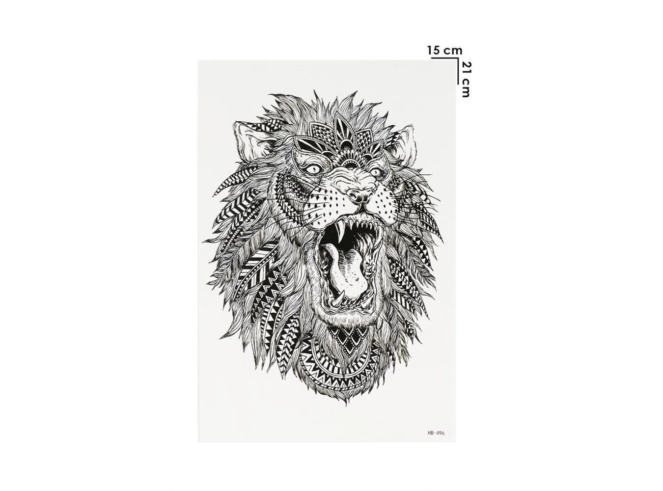 Geçici Aslan Dövme Tattoo