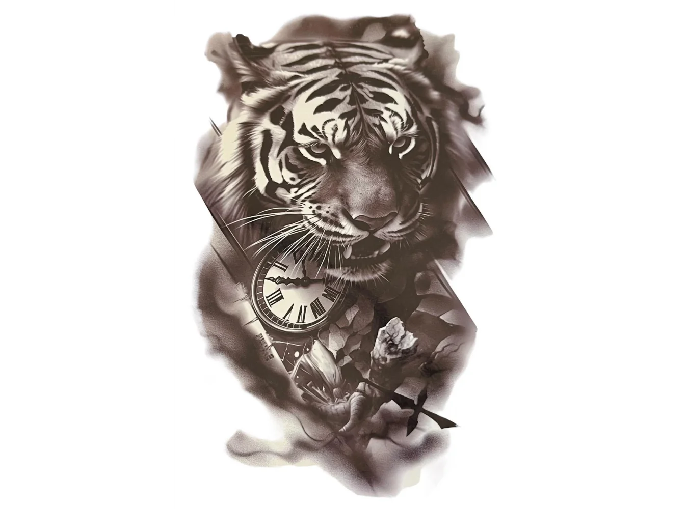 Geçici Aslan Figürlü Dövme Tattoo