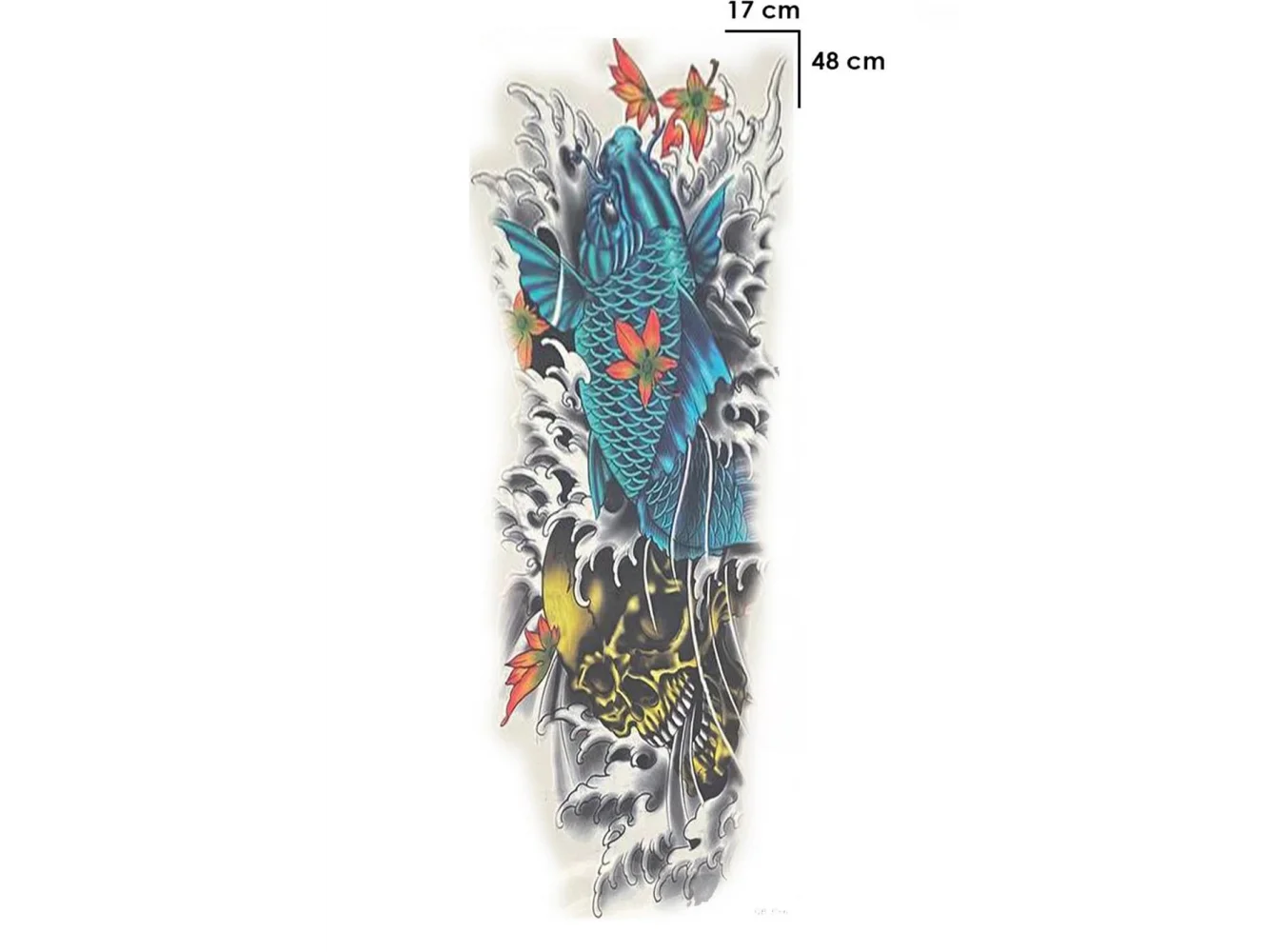 Geçici Balık Kol Dövme Tattoo