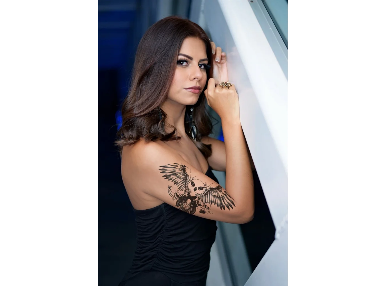 Geçici Baykuş Dövme Tattoo