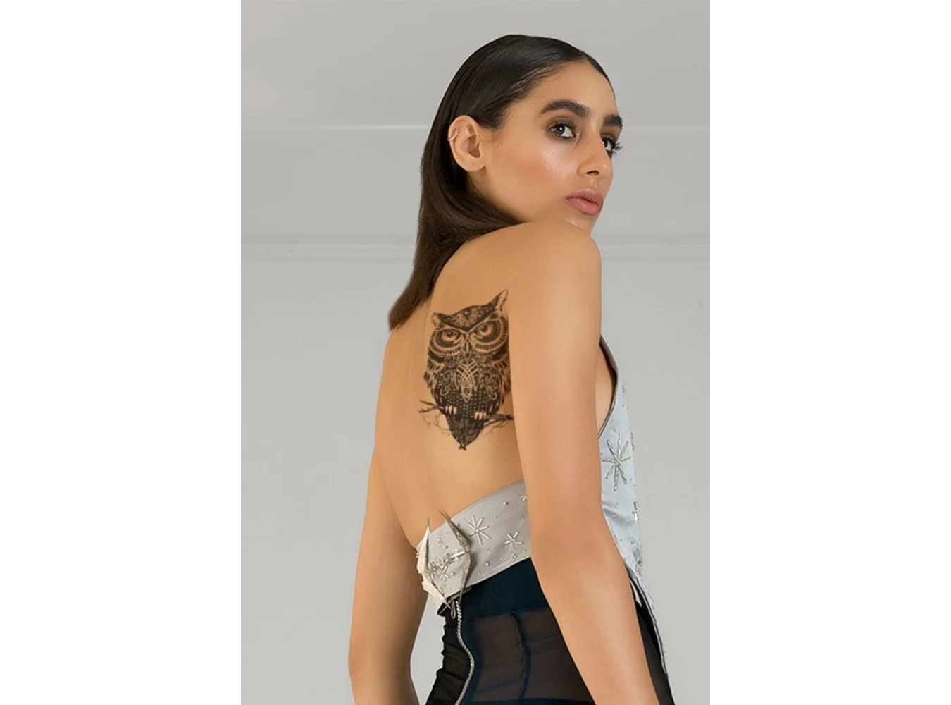 Geçici Baykuş Dövme Tattoo
