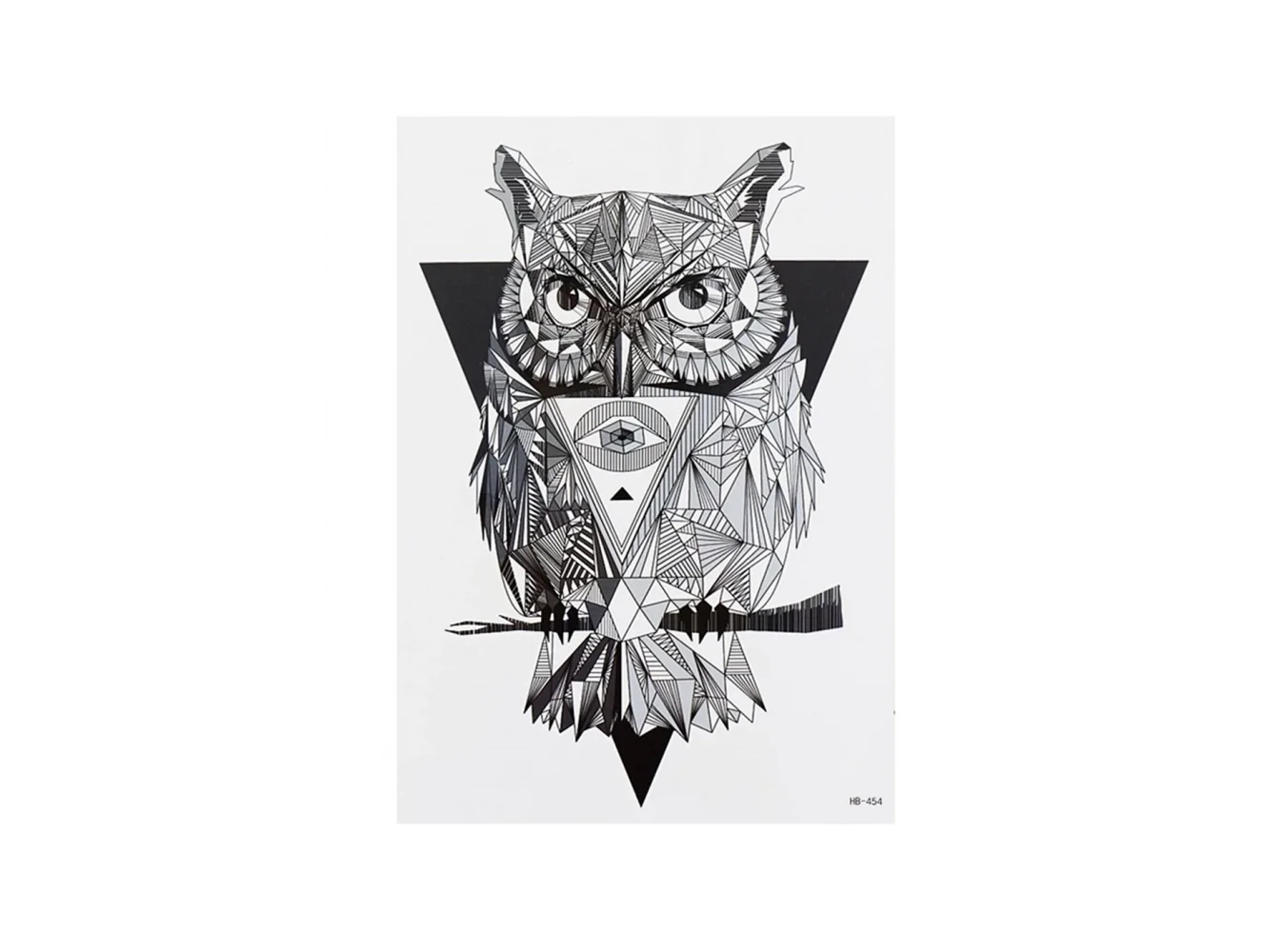 Geçici Baykuş Dövme Tattoo