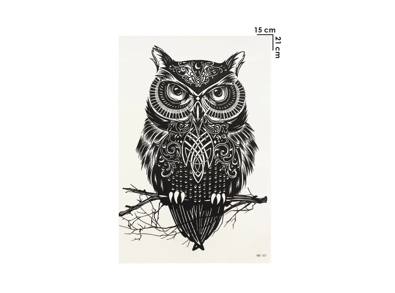 Geçici Baykuş Dövme Tattoo