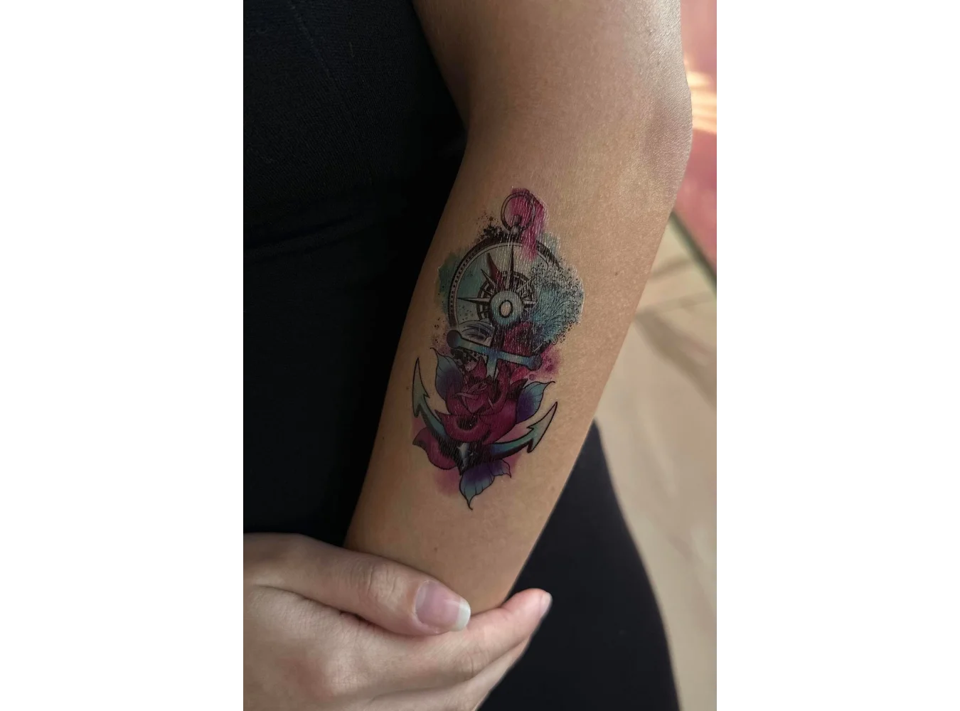 Geçici Çapa Figürlü Mini Dövme Tattoo