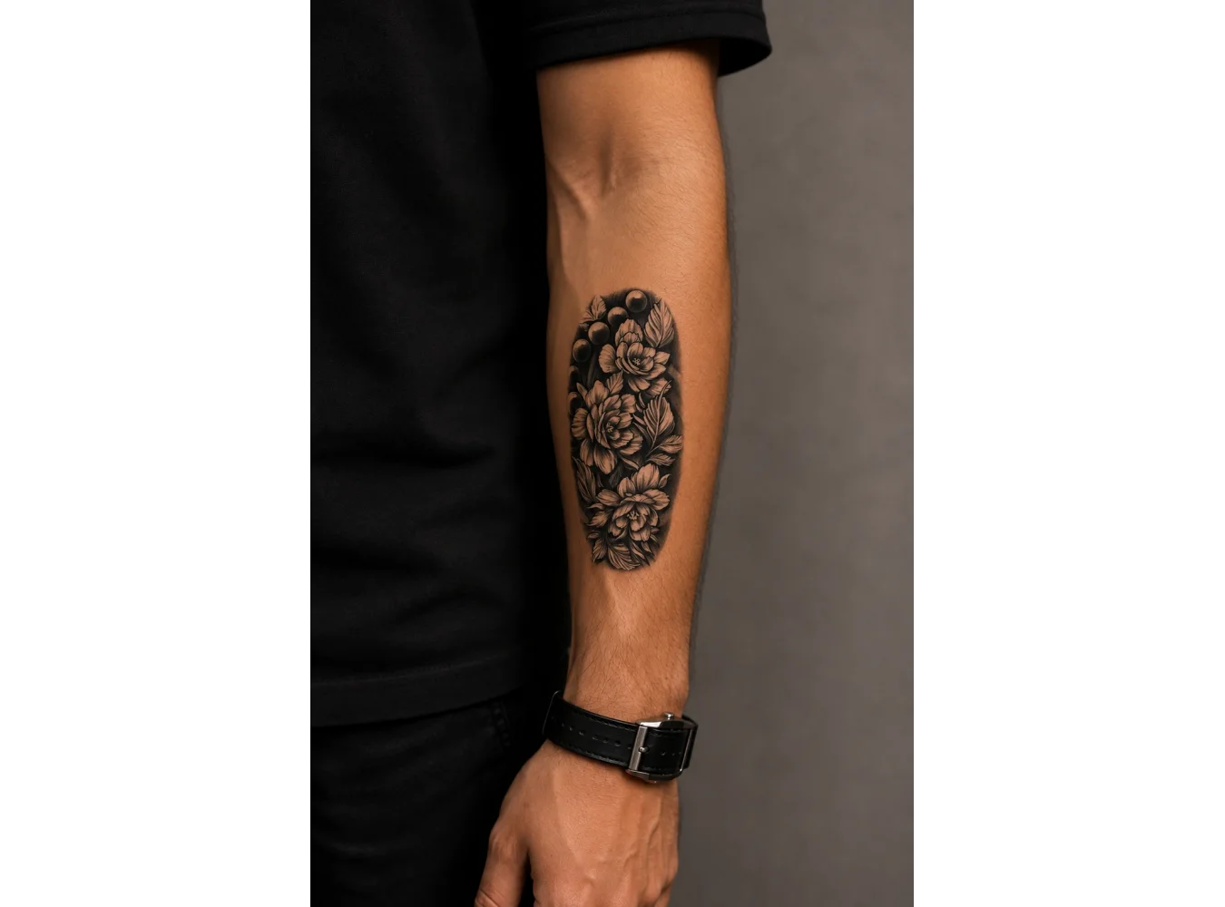 Geçici Çiçek Figürlü Dövme Tattoo