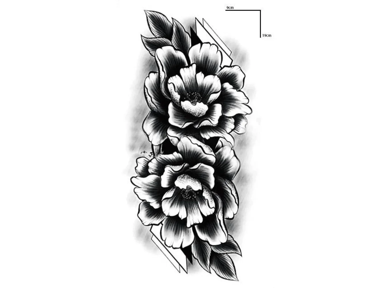 Geçici Çiçek Figürlü Dövme Tattoo