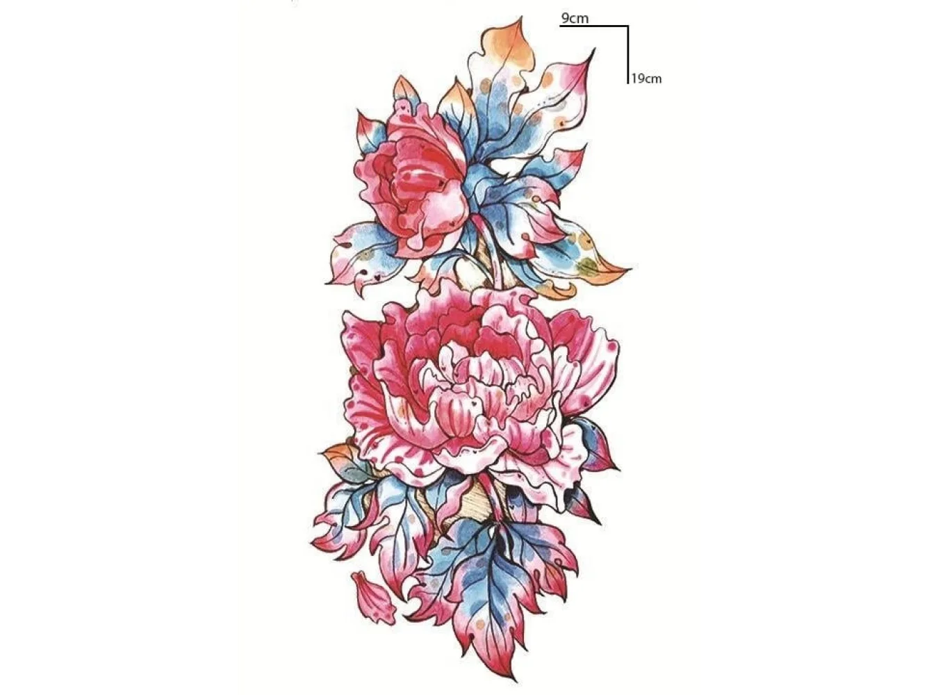 Geçici Çiçek Figürlü Dövme Tattoo