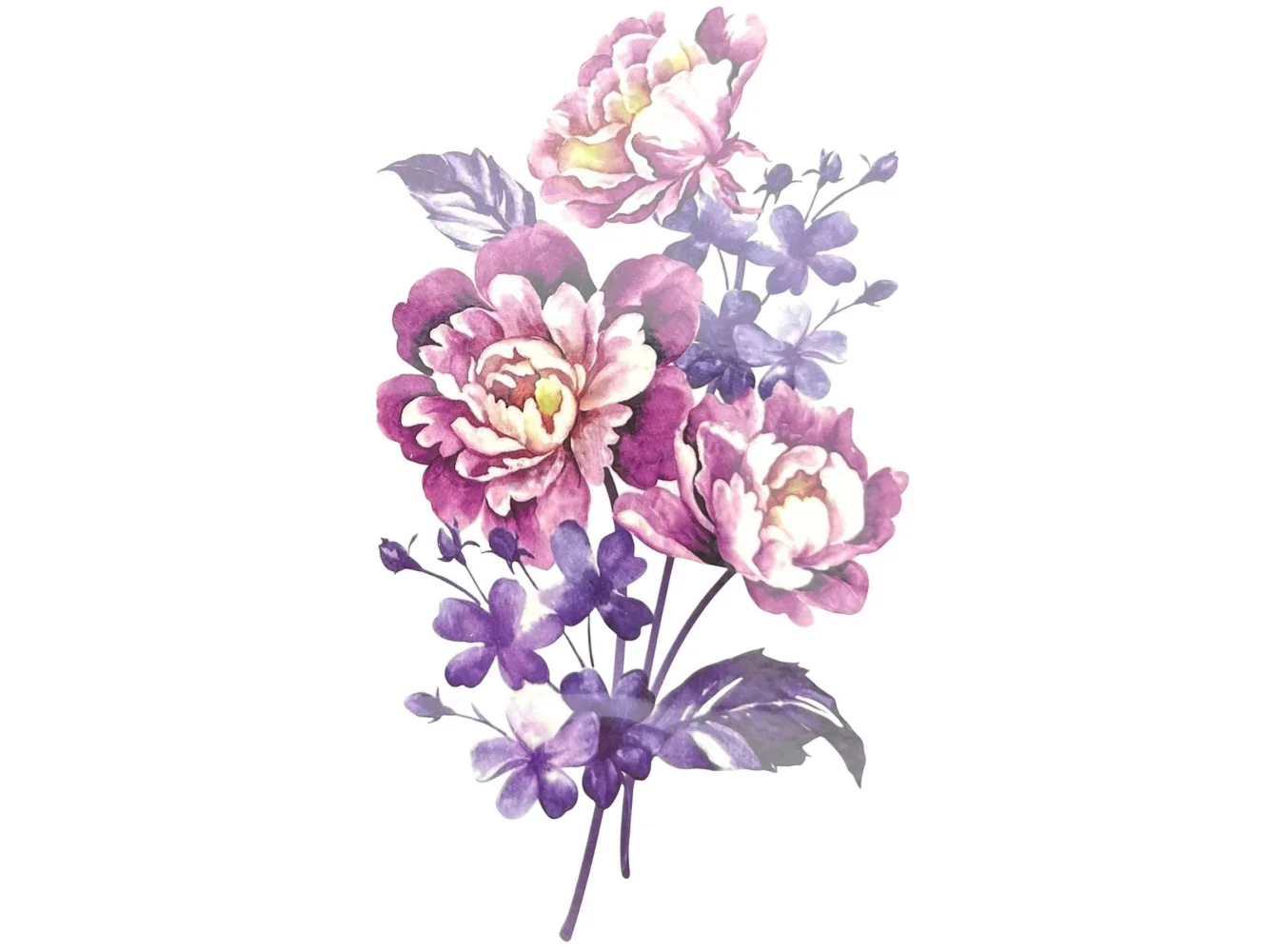Geçici Çiçek Figürlü Mini Dövme Tattoo
