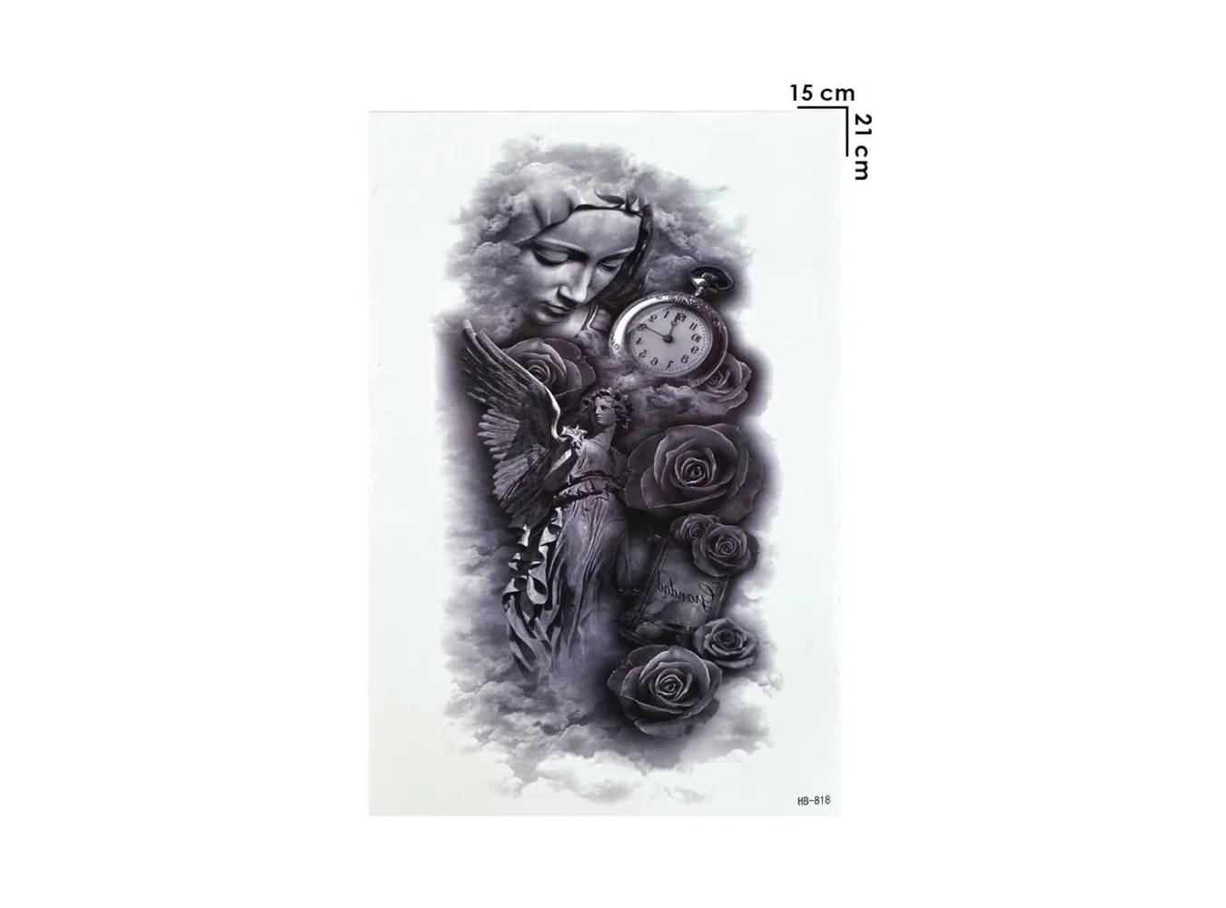 Geçici Gül ve Saat Dövme Tattoo