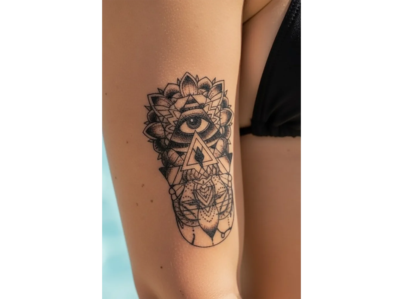 İlluminati Göz Geçici Dövme Tattoo