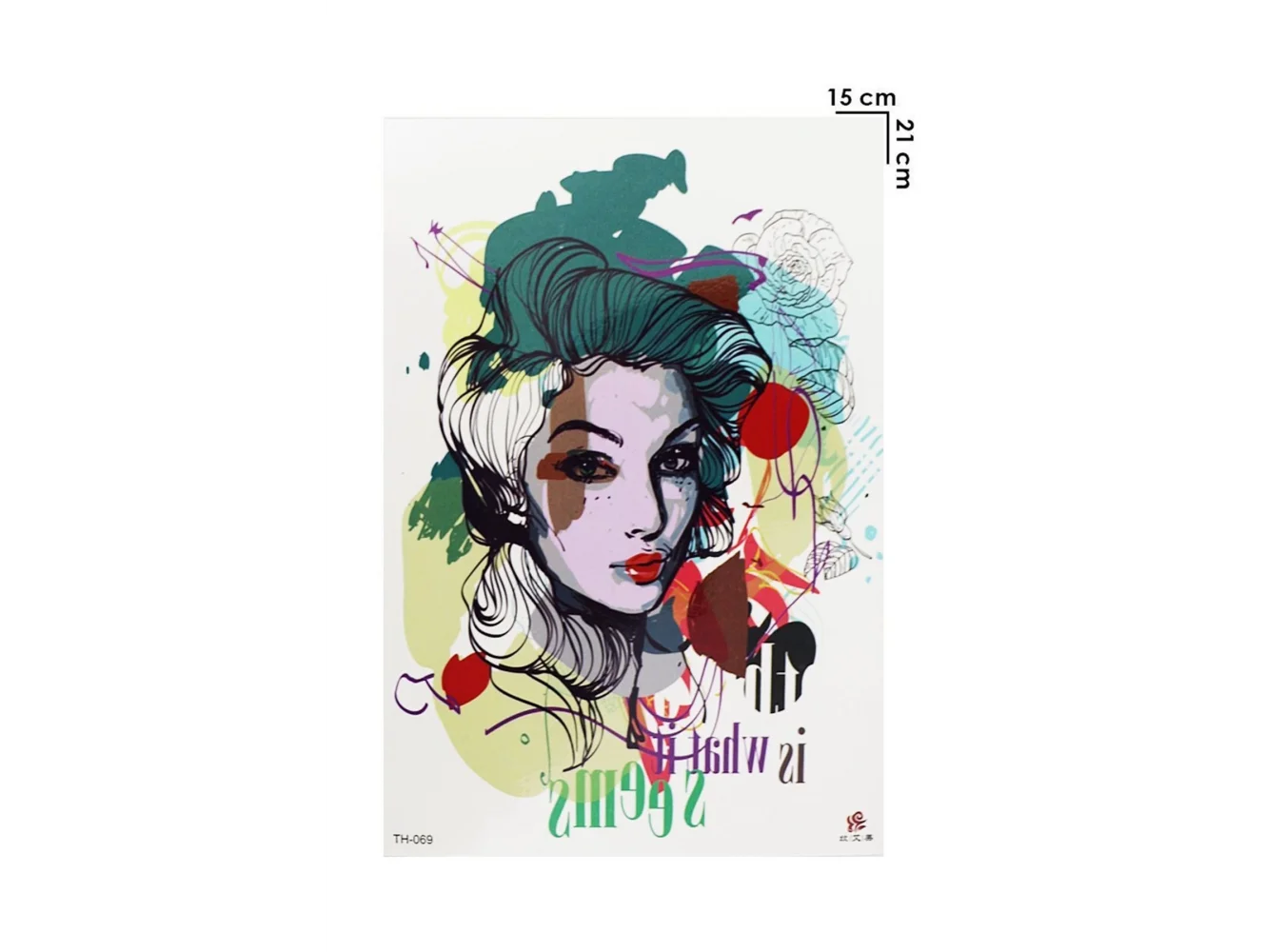 Geçici Kadın Modelli Dövme Tattoo