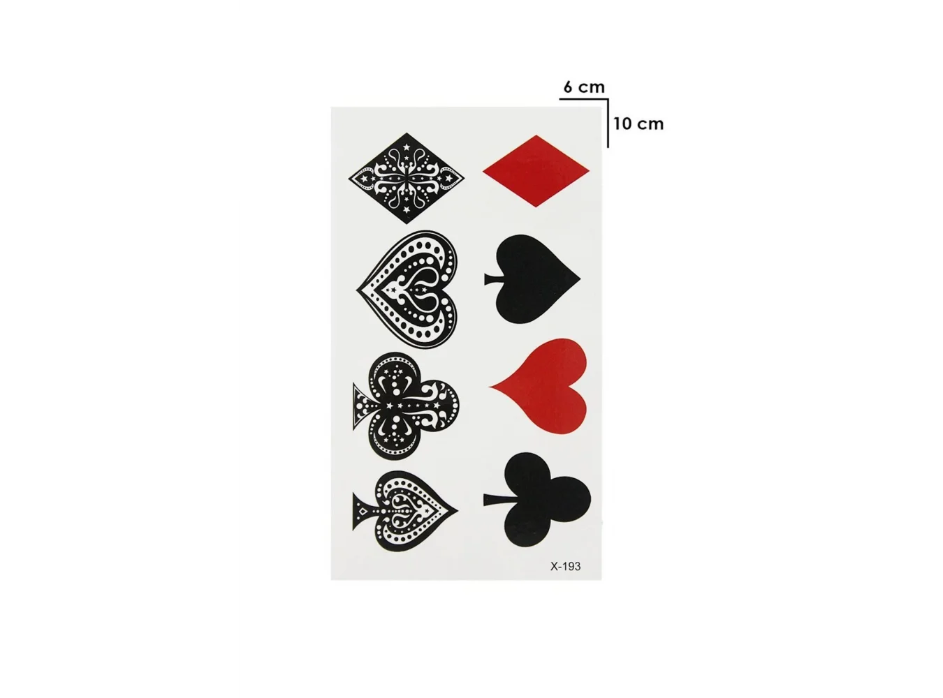 Geçici Kart Mini Dövme Tattoo