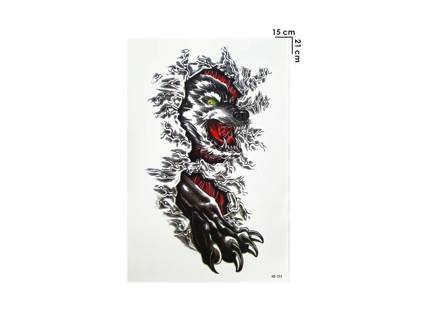 Geçici Kurt Dövme Tattoo