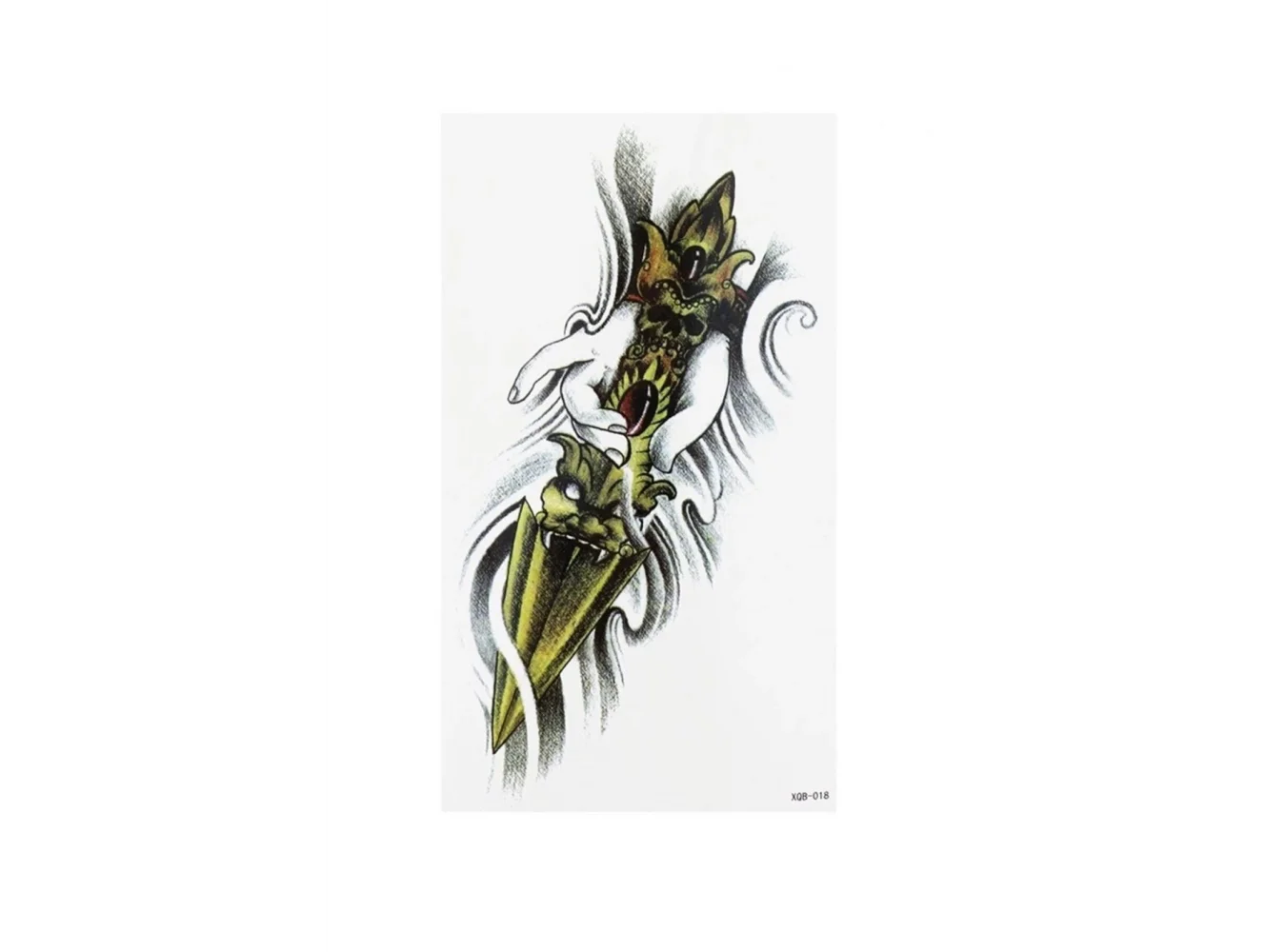 Geçici Kurukafa Bıçak Dövme Tattoo