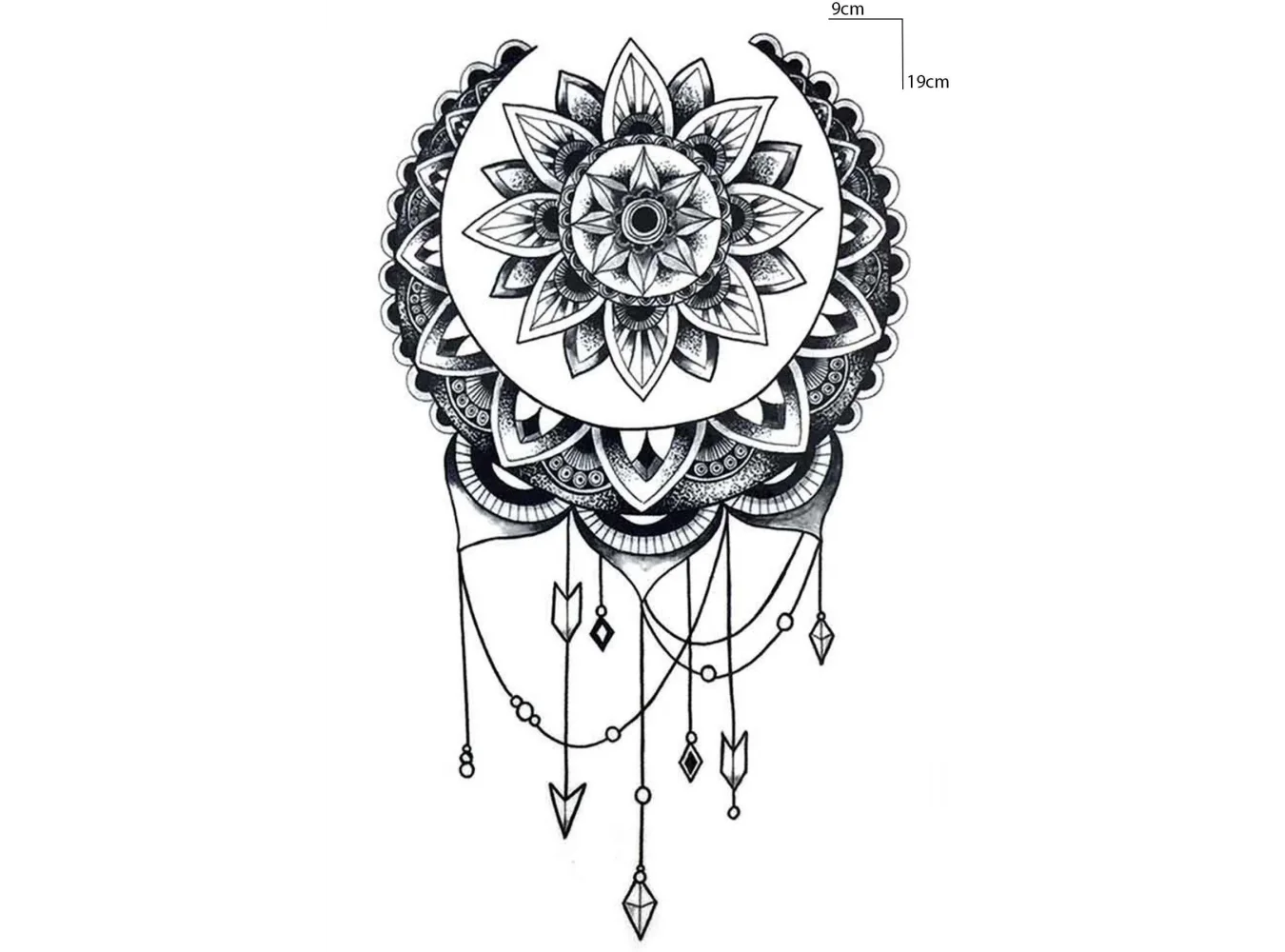 Geçici Lotus Figürlü Dövme Tattoo