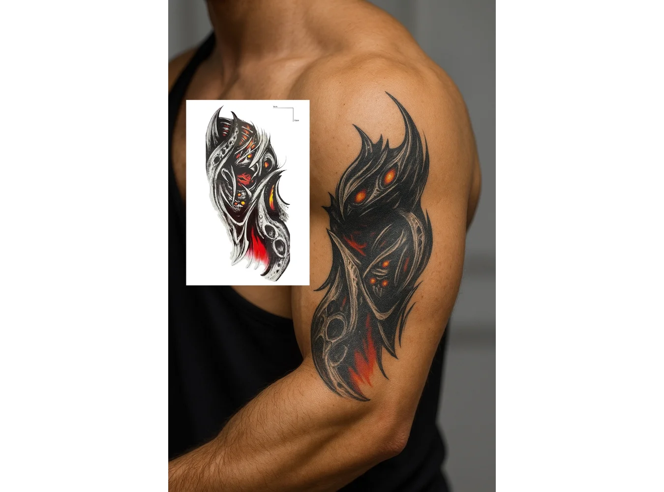 Geçici Tribal Figürlü Dövme Tattoo