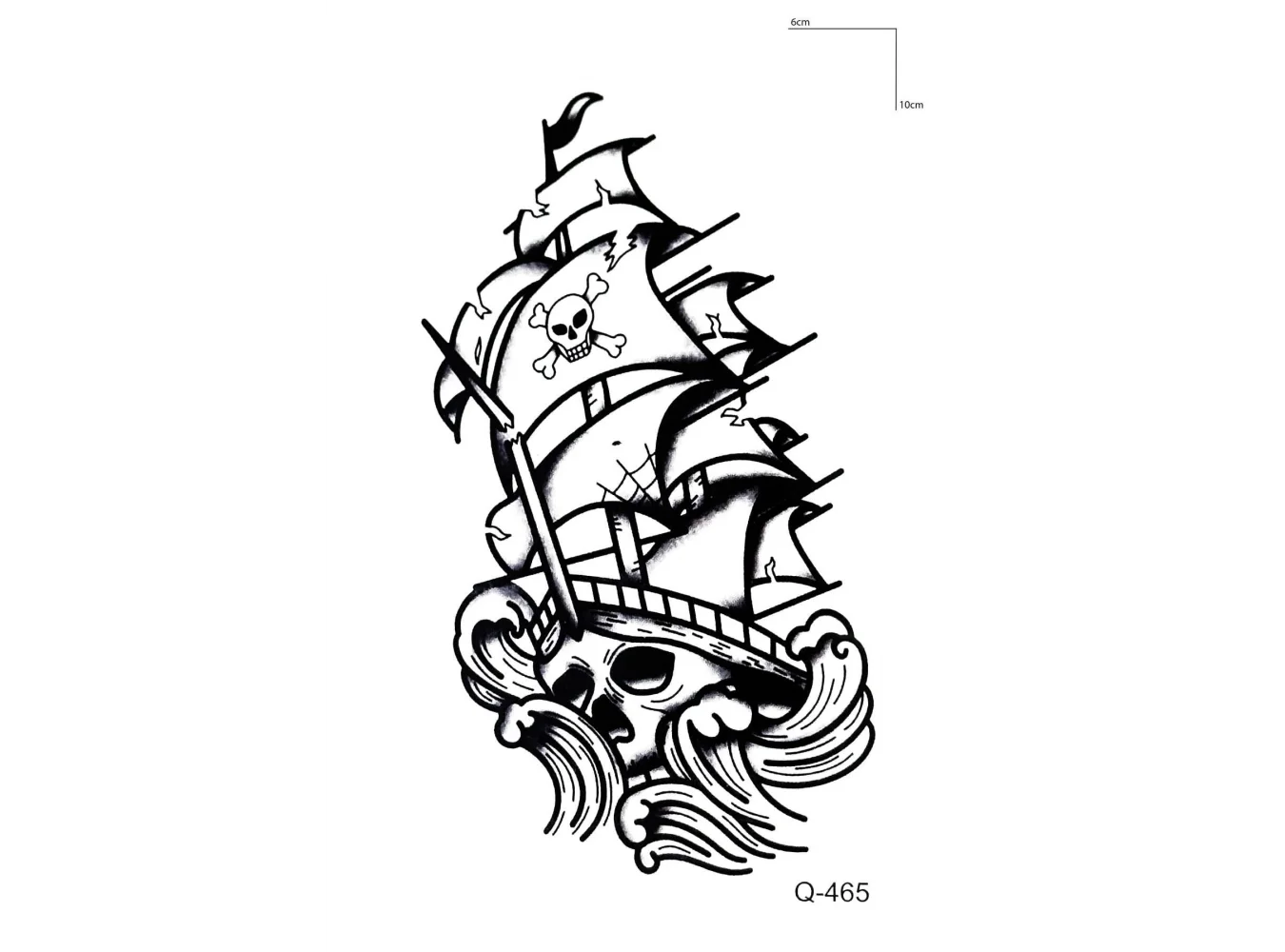 Gemi Mini Geçici Dövme Tattoo