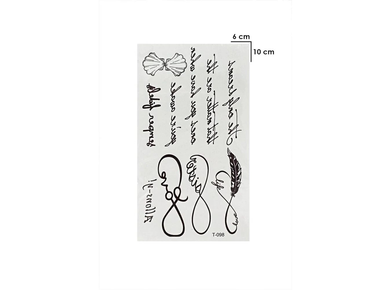 Gerçekçi Yazılı ve Sonsuzluk Dövme Tattoo