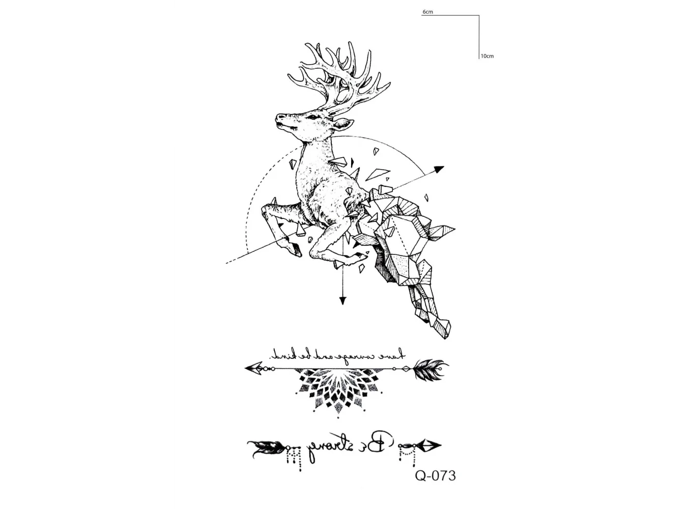 Geyik Mini Geçici Dövme Tattoo