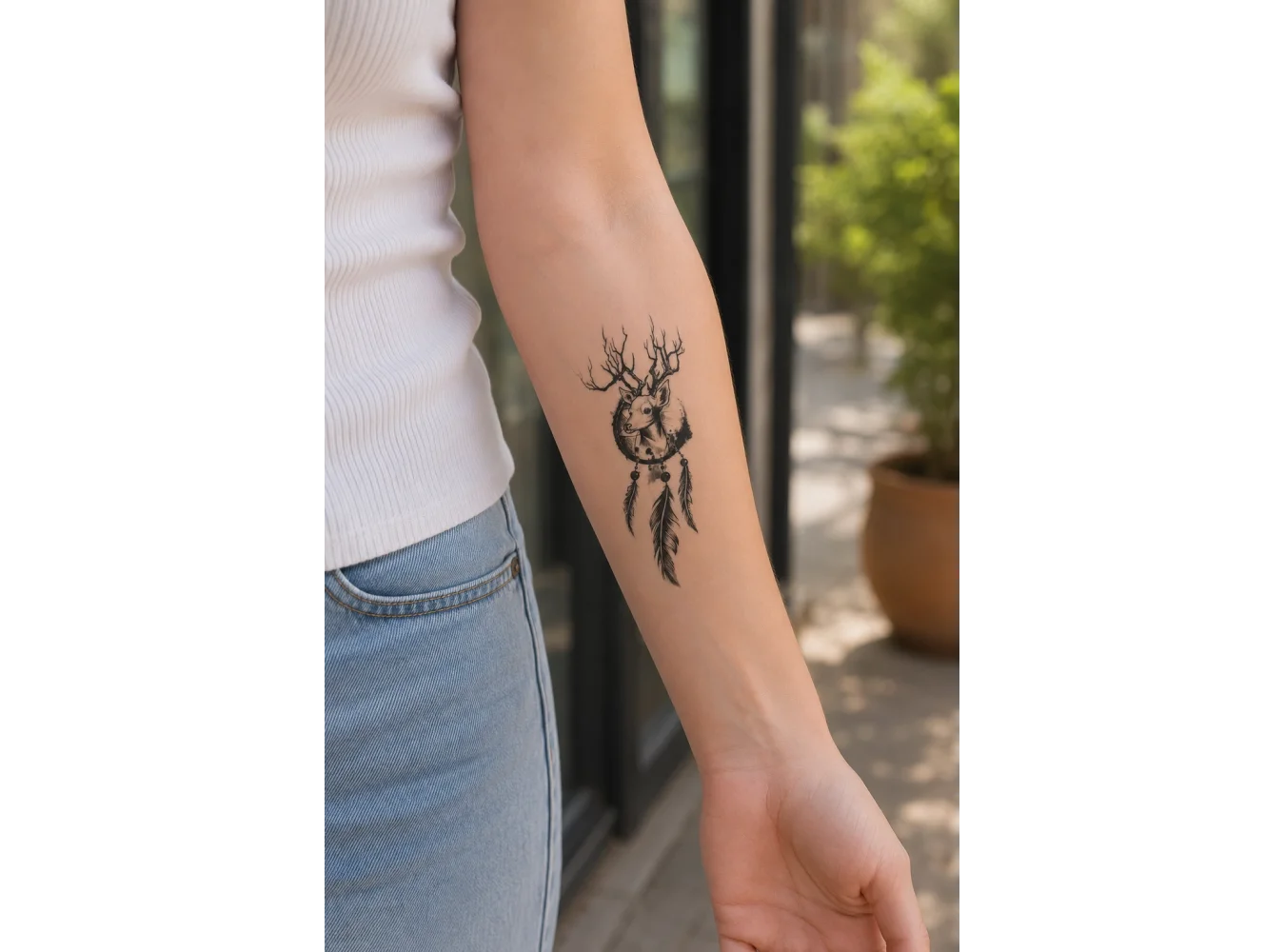 Geyik Mini Geçici Dövme Tattoo