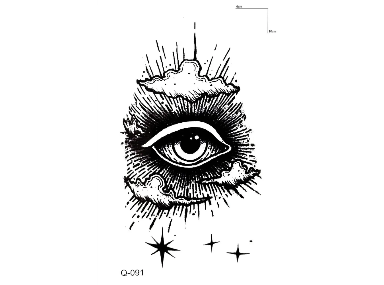 Göz Mini Dövme Geçici Tattoo