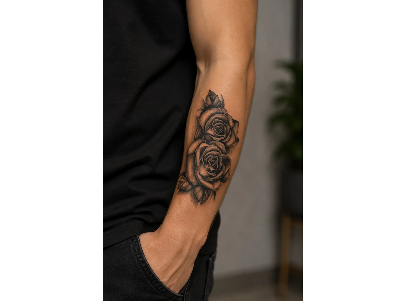 Gül Dövme Geçici Tattoo
