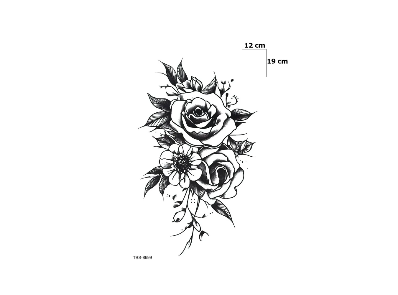 Gül Geçici Dövme Tattoo