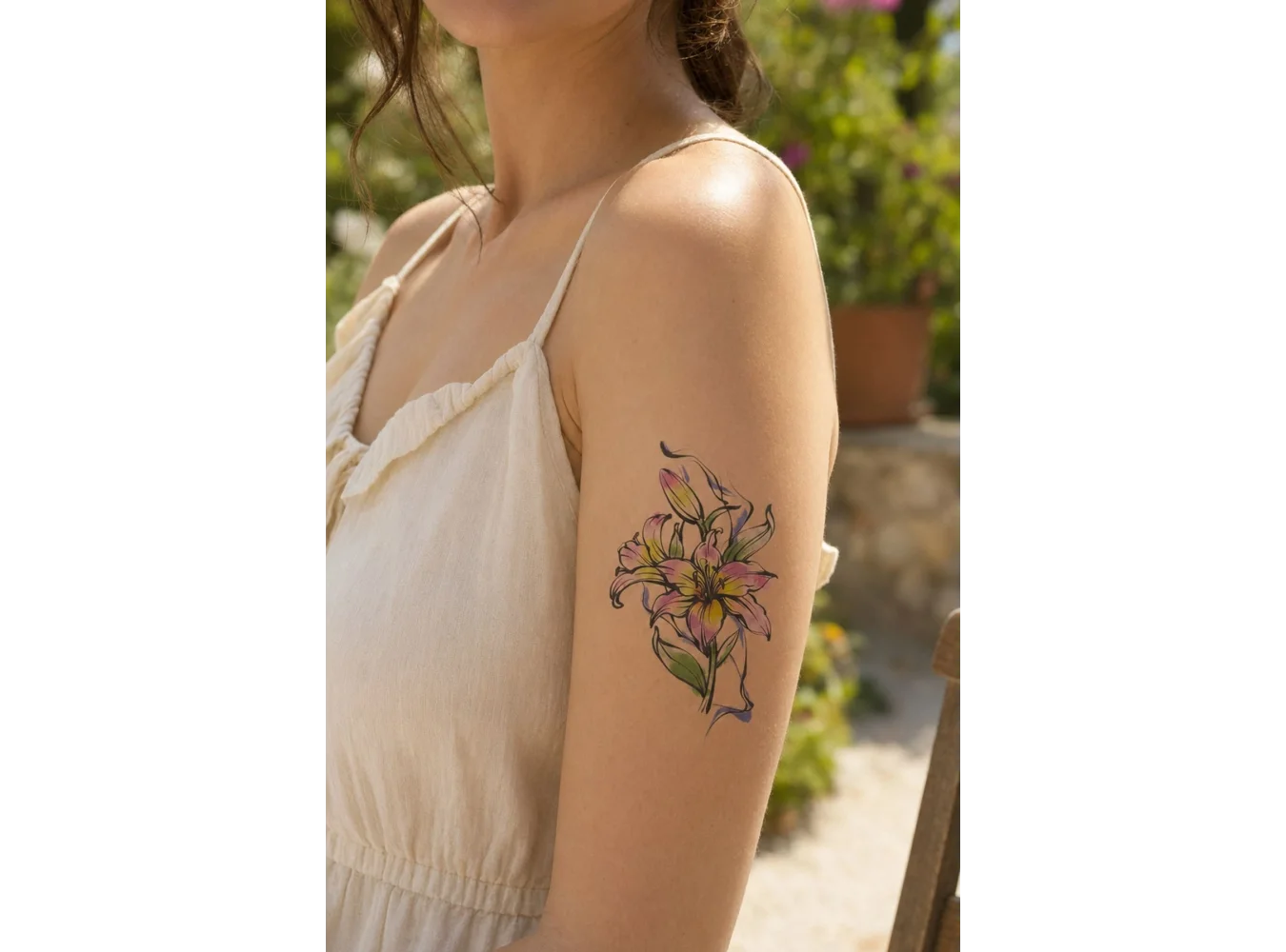 Gül Geçici Dövme Tattoo